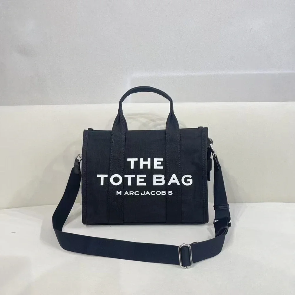 Marc Jacobs Black Canvas 'The Tote Bag' Messenger